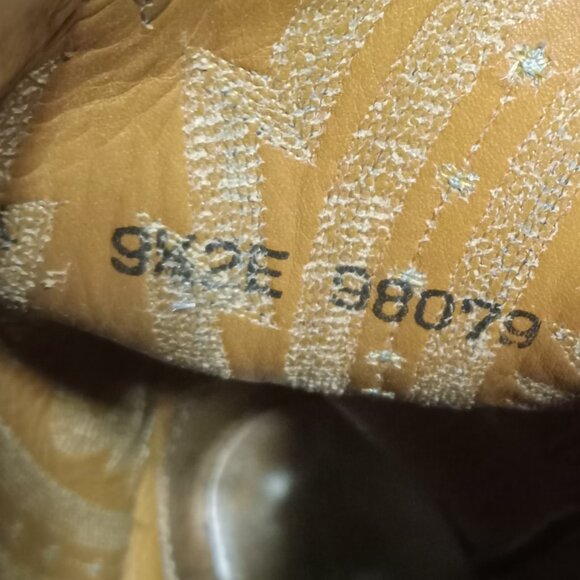 Lucchese 2000 Men's Black Leather Cowboy Boots Size 9.5 2E T3010R4 - Picture 6 of 7